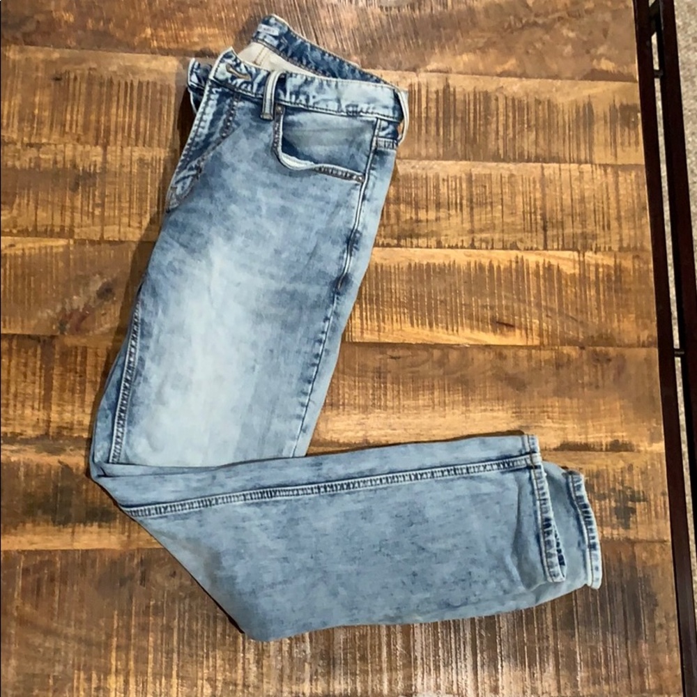 Old Navy slim 24/7 acid wash jeans